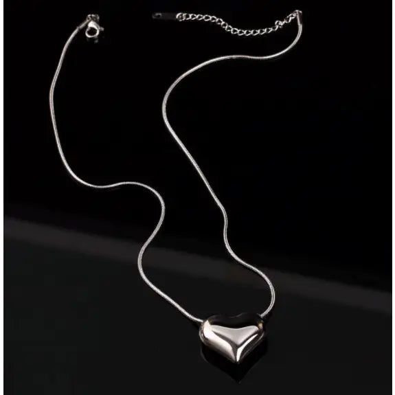 Be Bold Silver Heart Necklace