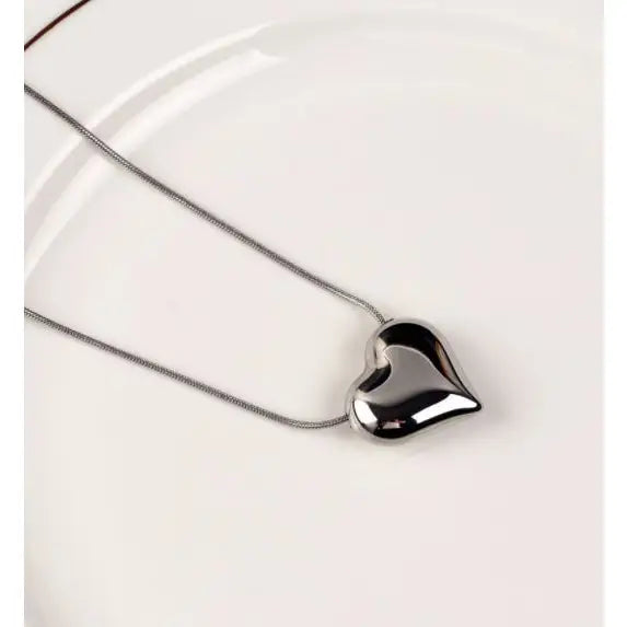 Be Bold Silver Heart Necklace